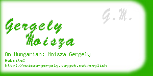 gergely moisza business card